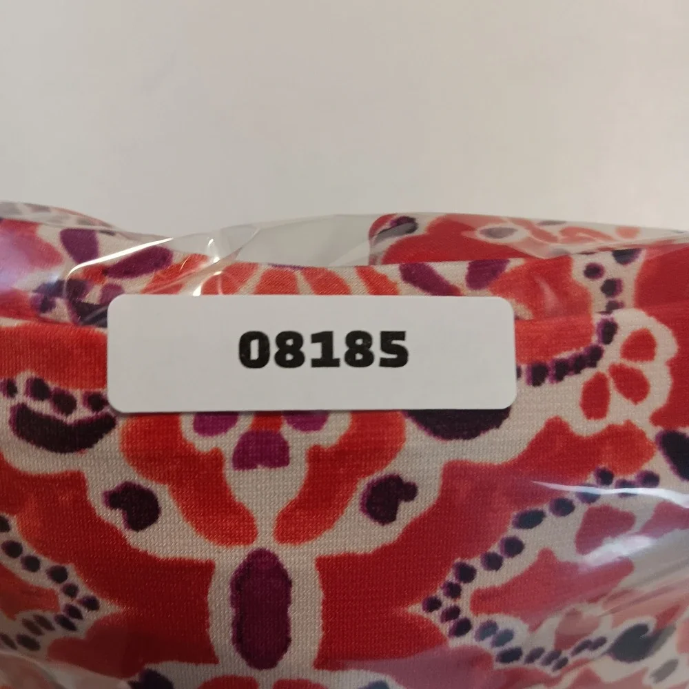 Renee C. Skirt A-Line Women L Red Medallion Print Stretch Lined 2055SK33P